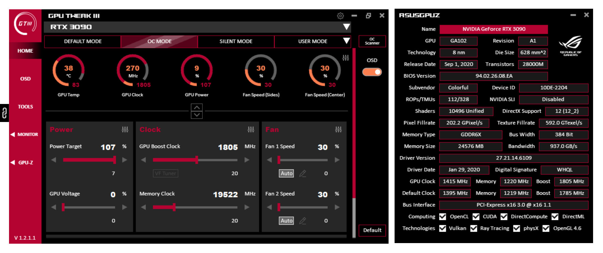 ASUS GPU Tweak - Actina